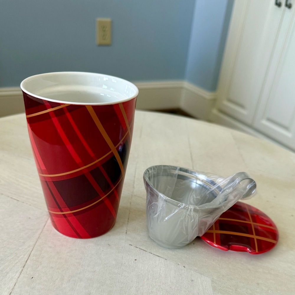 Tea Forte Ceramic Kati Cup Warming Joy 12 oz. New ❄️🫖